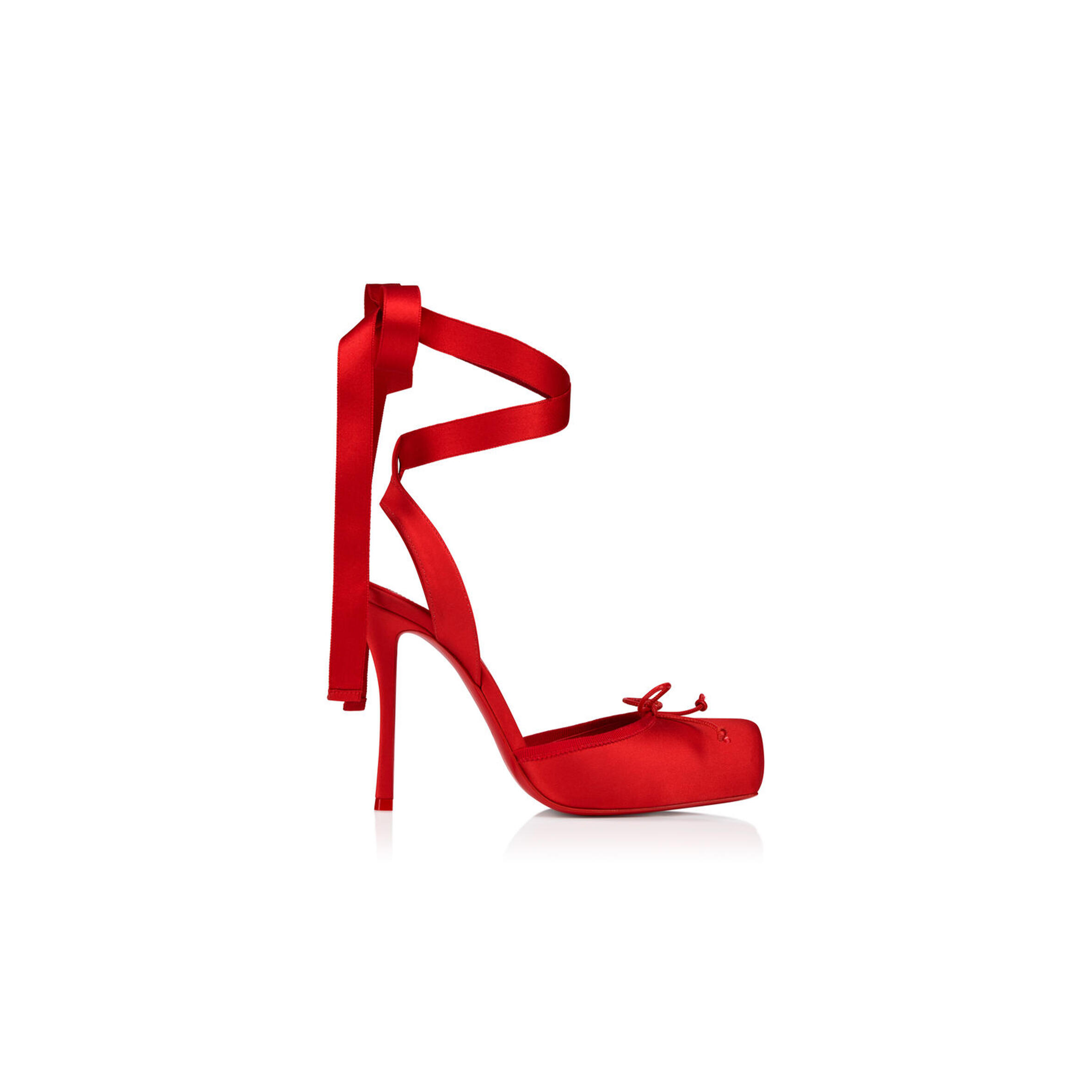Chr1st1an louboutin cassia lace up 100 mm strappy pumps 1250498r558